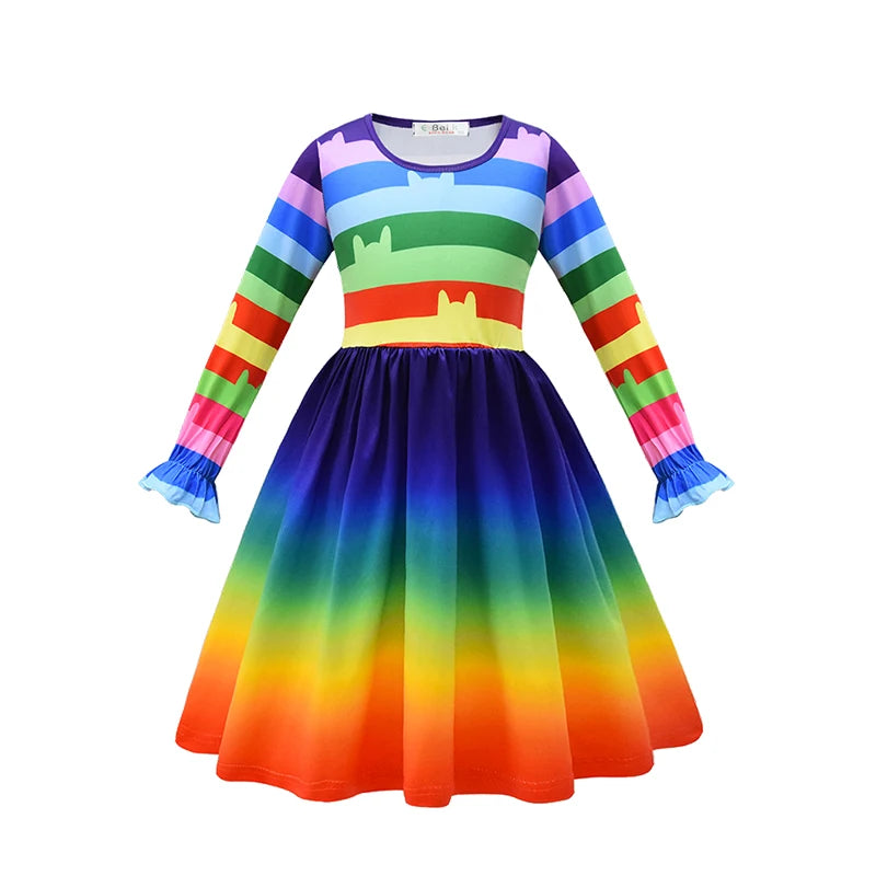 Cat Gabby Doll Striped Fancy Dress Halloween Cosplay Book Week Children's Costume