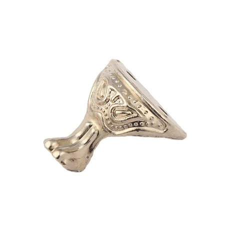 4Pcs Antique Wood Box Feet Leg Corner Protector Jewelry Gift Box Decorative Feet Metal Corner Bracket For Furniture Hardware
