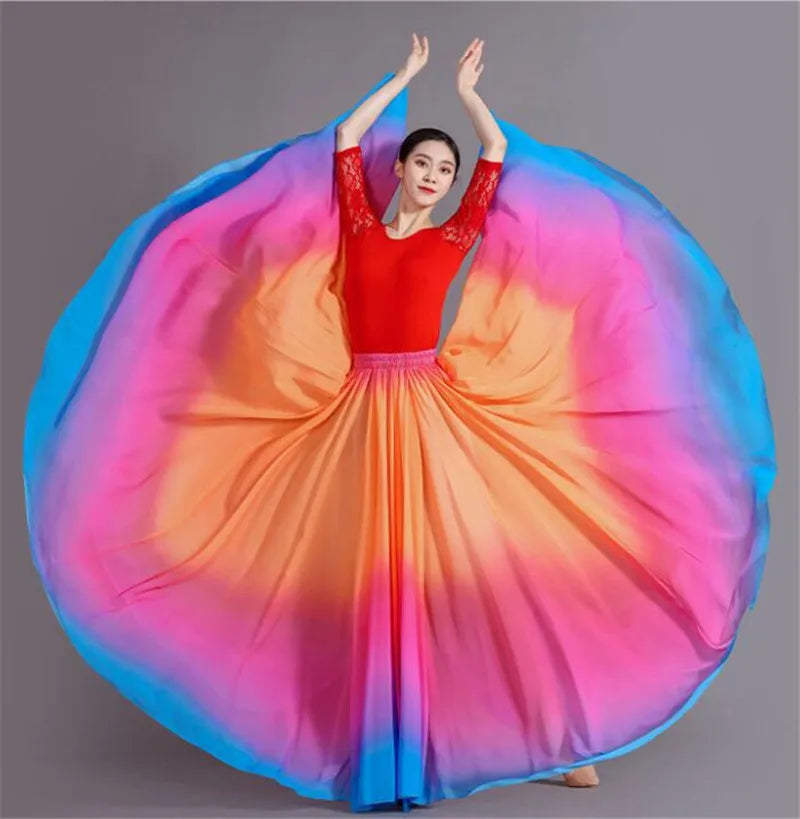 Dance Skirts 720 Degree Dancing Performance Costume
