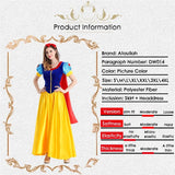 Snow White Halloween Book Week Costume Adult Women Plus Size Princess Dress