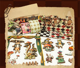 Puppet Theatre DIY Wooden Book Nook Miniatures Kits Bookshelf Decor Crafts