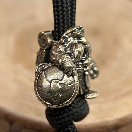 Dwarf Brass Paracord Beads Lanyard Dreadlock Beard Bead