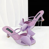 Big Butterfly Bow Pointed Toe Heel Shoes and Matching Bag Set Wedding Party Pumps