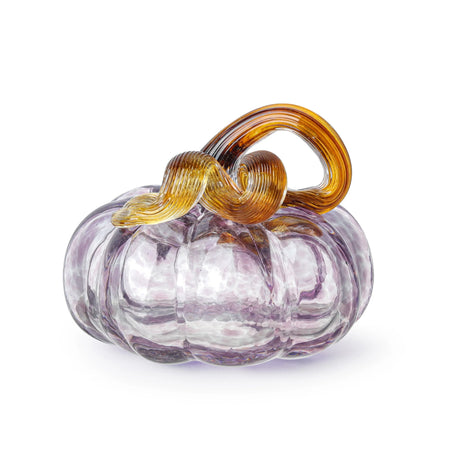 Handmade Blown Glass Pumpkin Ornament Fall & Harvest Thanksgiving Halloween Gift