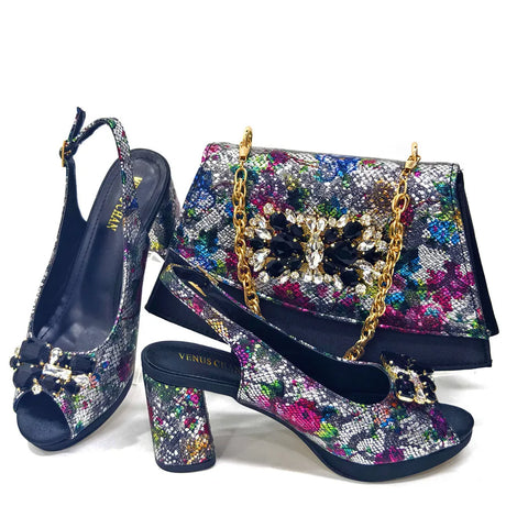 Spring Garden Party Shoes And Matching Bag Set