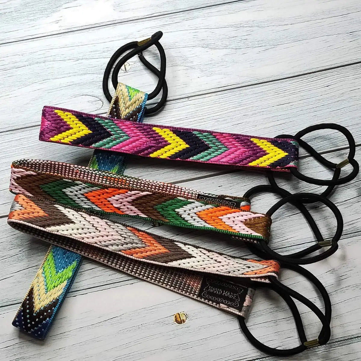 Boho Colourful Braided Headbands Vintage Non Slip Elastic Hairband Hair Accessories