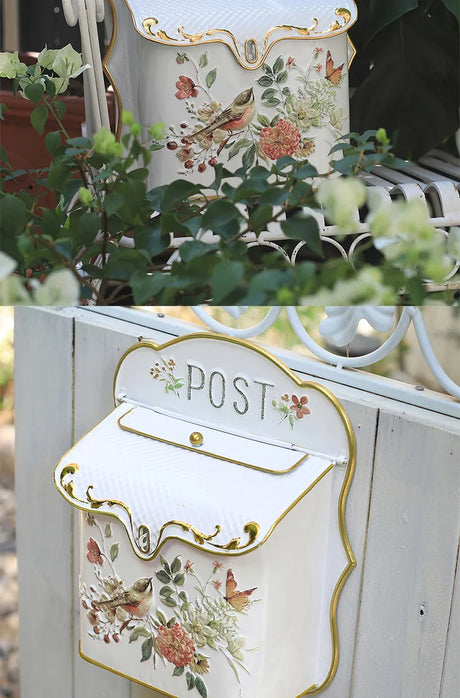 Metal Farmhouse Wall Mounted Post Box Mailboxes Letter Box