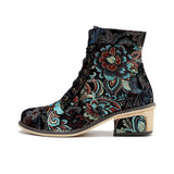 Mai's Embroidered Casual Short Boots Shoes