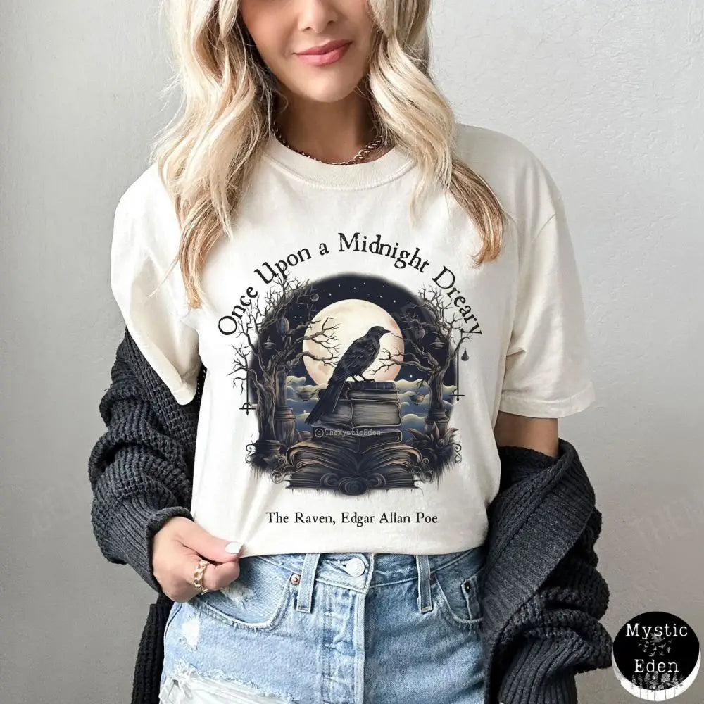 Edgar Allan Poe T-shirt Dark Academia Literature Book Lovers Tee