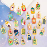 Enamel Heart Flower Dolphin Charm Pendants 18K Gold Plated DIY Bracelets Necklaces Jewellery Making Supplies
