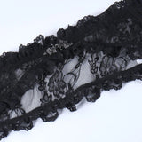 Dark Gothic Lace Long Flare Sleeve Overlay Shrug