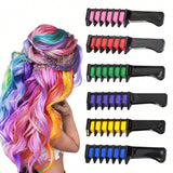 Sets of 6 Hair Chalk Combs Temporary Hair Colour Washable Hair Dye