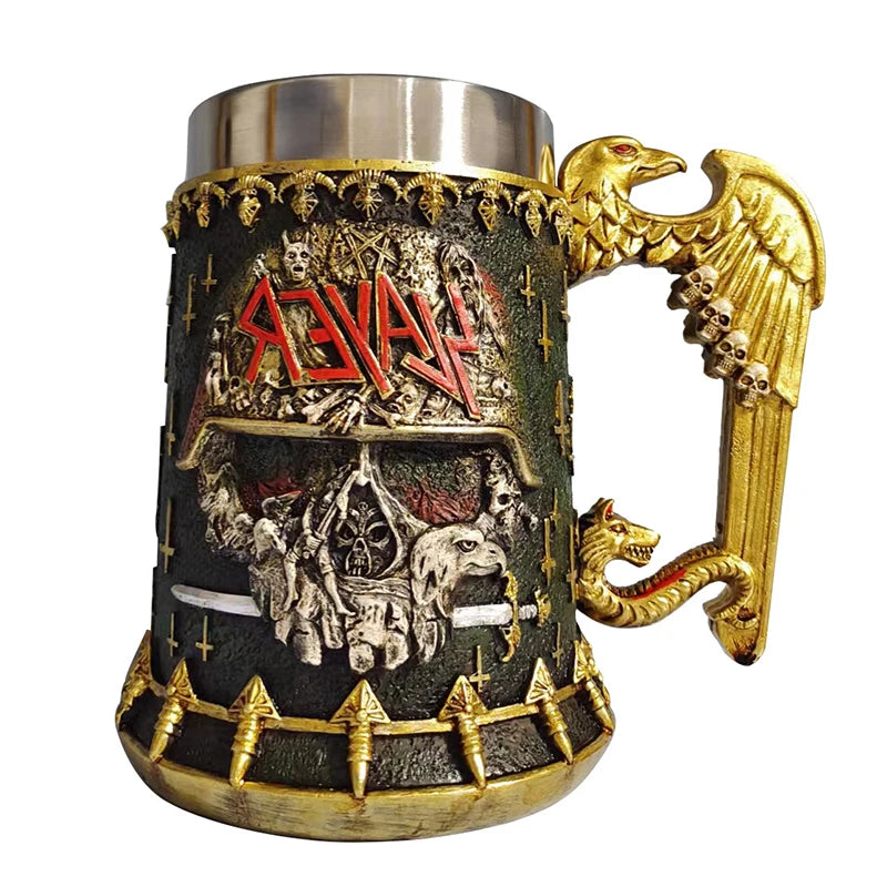 Viking Tree of Life Beer Mug Stainless Steel