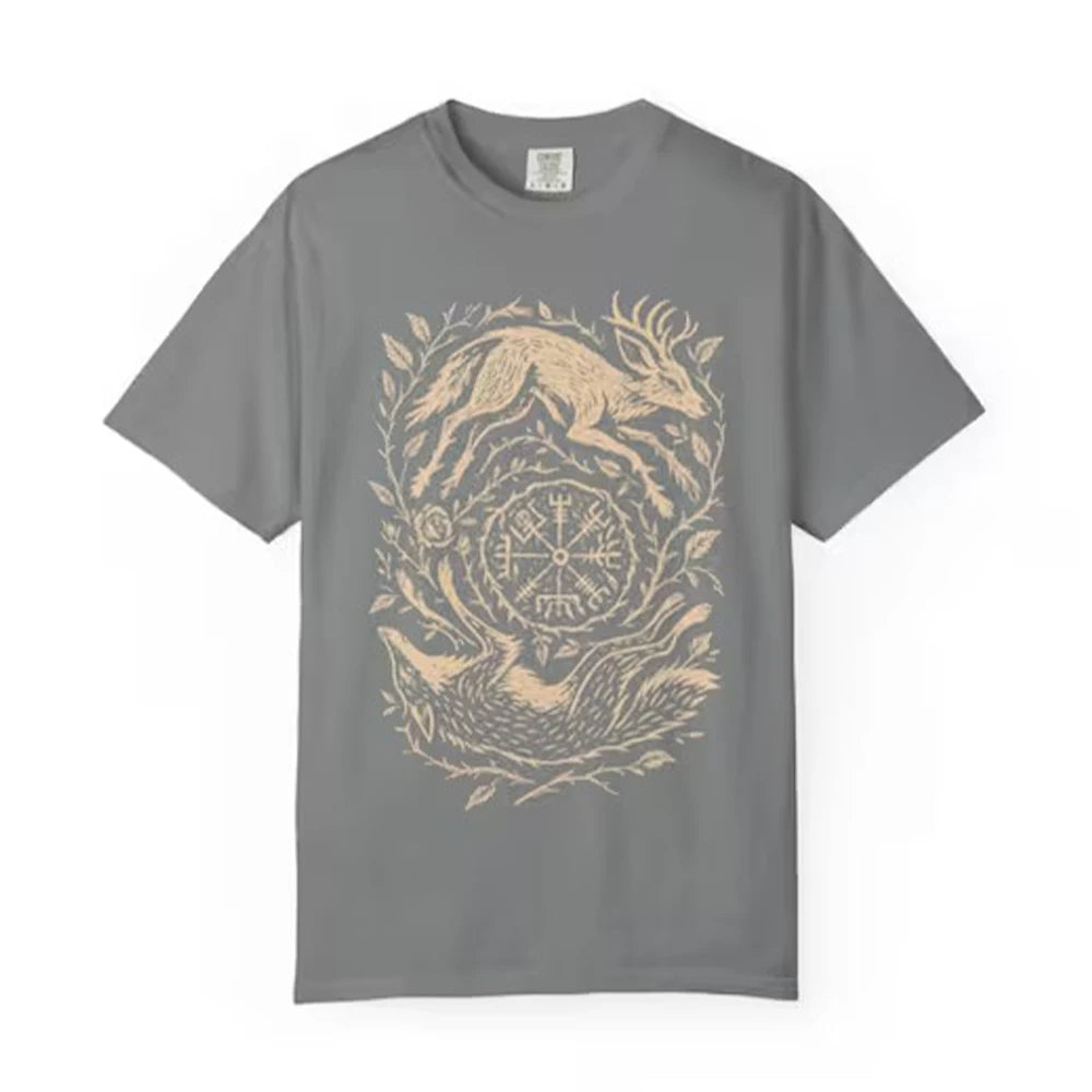 Fox Yin Yang T-Shirt Witchy Forestcore Tee