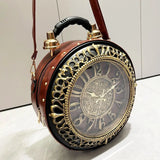 Steampunk Station Clock Handbags Shoulder Bags