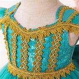 Toddler Princess Alice Belle Jasmine Mermaid Dress Baby Halloween Cosplay Costume