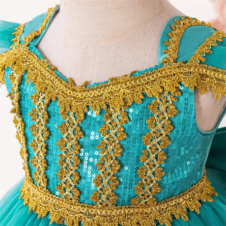 Toddler Princess Alice Belle Jasmine Mermaid Dress Baby Halloween Cosplay Costume