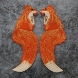 Embroidered Animal Patches Fox Black Cat Fish DIY Sew Craft