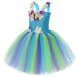 Flower Fairy Costumes Party Tutus Kids Halloween Fancy Dress