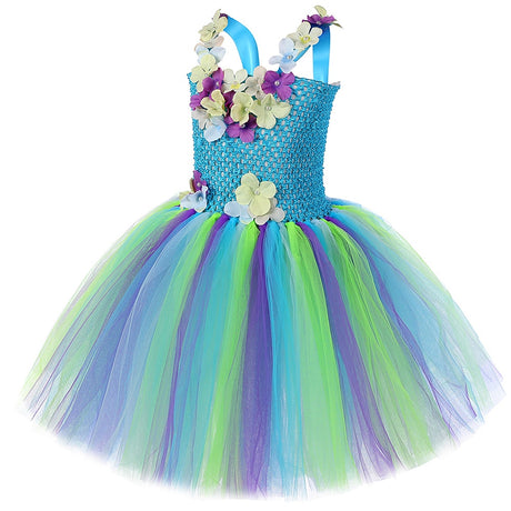Flower Fairy Costumes Party Tutus Kids Halloween Fancy Dress