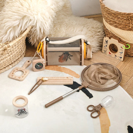 9PCS Outdoor Nature Exploration Kit Kids Insect Observation Box Bug Viewer Catcher Set Educational Toys