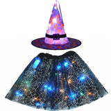 LED Witch Stars Tutu Skirt Glow Party Costumes Halloween