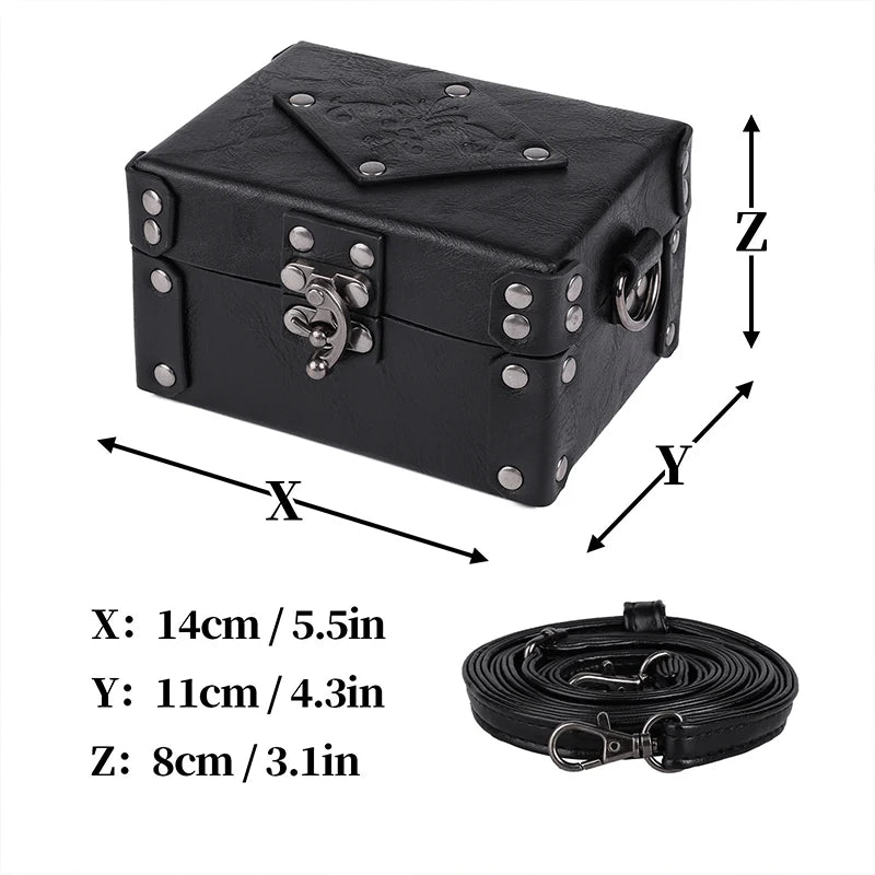 Medieval Alchemy Potion Bottles Boxes Renaissance PU Box Cosplay Props