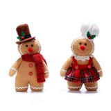 30cm Gingerbread Man and Woman Dolls Christmas Plushies