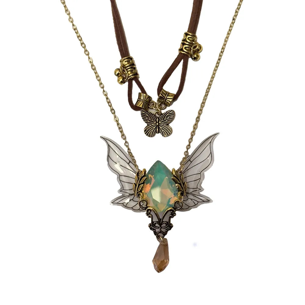 Elven Amulet Butterfly Choker Necklace