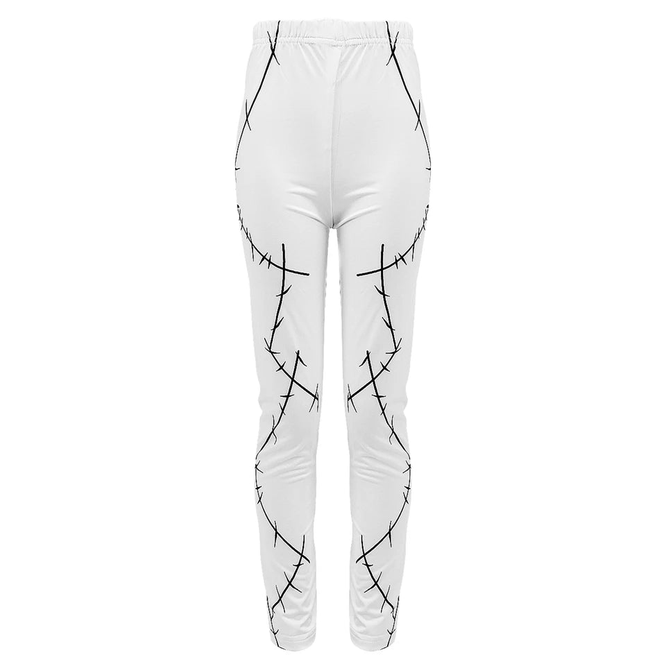 Children's Halloween Cosplay Nightmare Before Christmas Costumes Kids Girls Sally Dress Boys Skeleton Jack Clothing Set