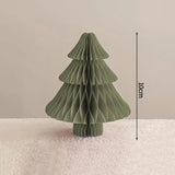 Christmas Paper Honeycomb Decorations Ball Folding Christmas Tree Table 3D Ornaments