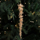 Christmas Icicle Flowers Grapes Glitter Christmas Branches Handmade Acrylic Xmas Tree Ornaments
