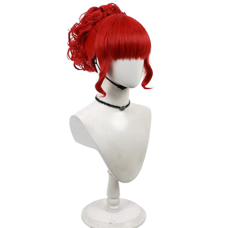 Lydia Red Wig Beetleguise Movie Cosplay Halloween Party Role Play Costume