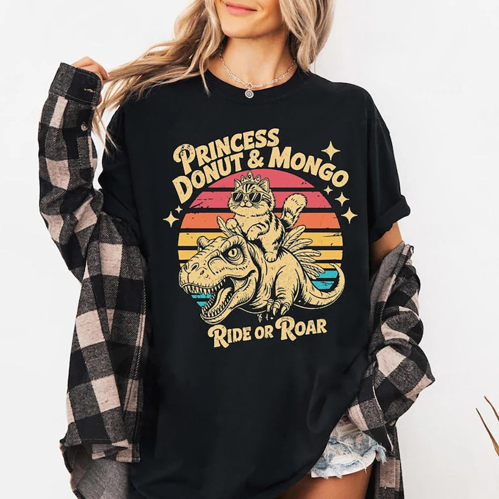 Princess Donut & Mongo T-Shirt Dungeon Crawler Carl Sci-Fi Book Lover Tee
