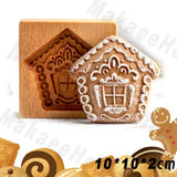 Wooden Cookie Mould Press Baking and Crafts