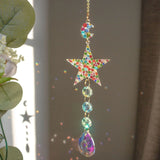 Star, Sun, Heart Crystal Sun Catchers Hanging Rainbow Prisms