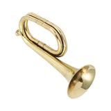 Bugle Trumpet Brass Cavalry Horn with Mouthpiece for School Band Cavalry Military Orchestra Musical Instrument