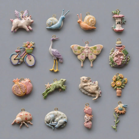 Sweet and Whimsical Animal Series DIY Pendant Charms For DIY Jewellery Making