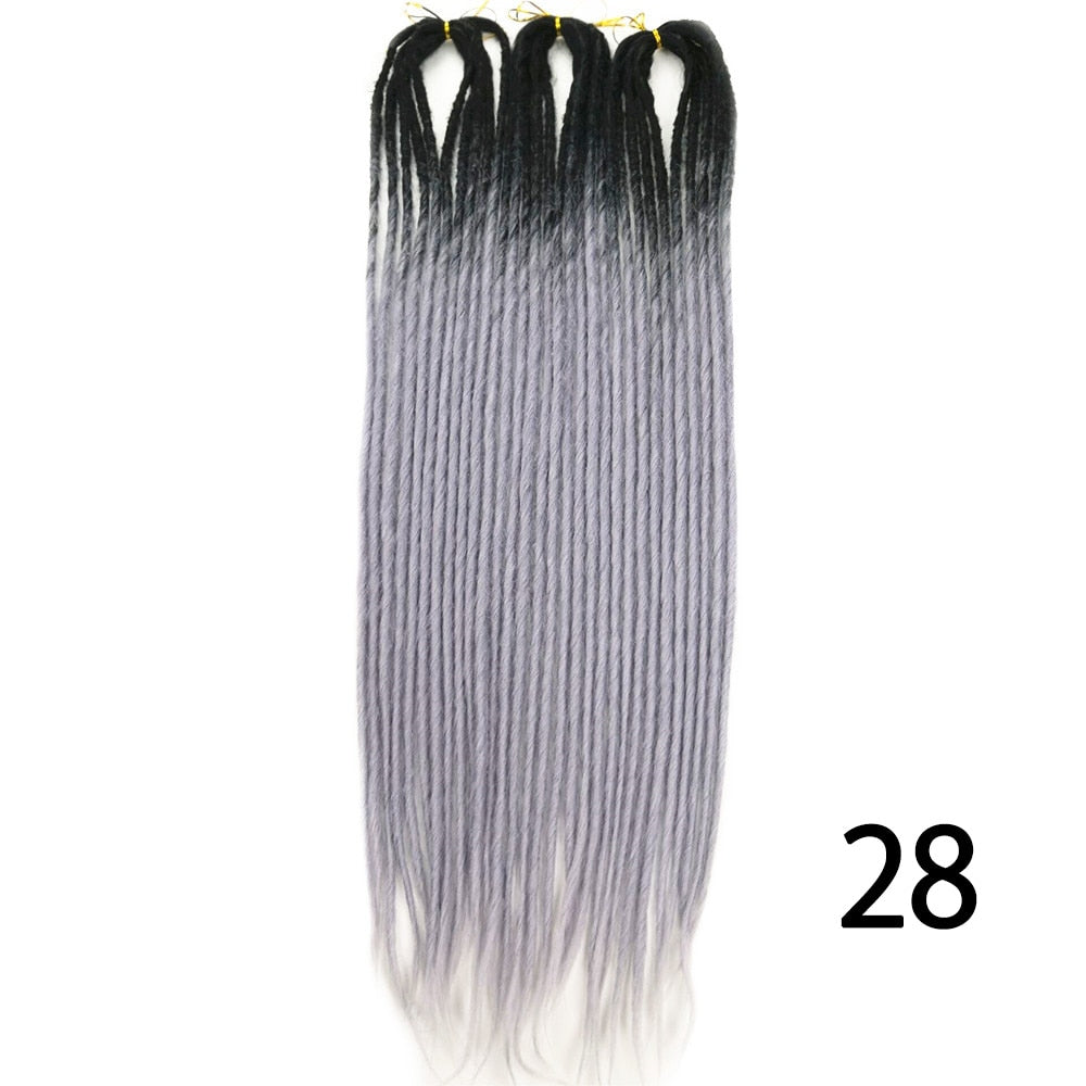 Double Dreadlocks Braids Synthetic Hair Extensions Twist 10 or 20 Strands