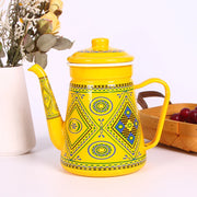 1.5L Enamel Coffee Pot Gooseneck Spout Stovetop Tea Kettle