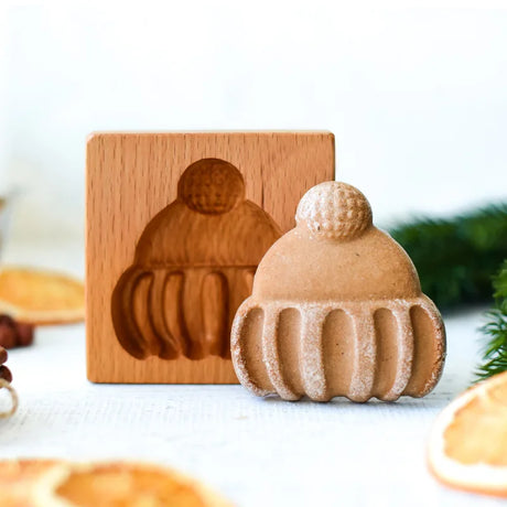 Seasonal Holiday Wooden Cookie Moulds Baking Tools Gifts for Bakers