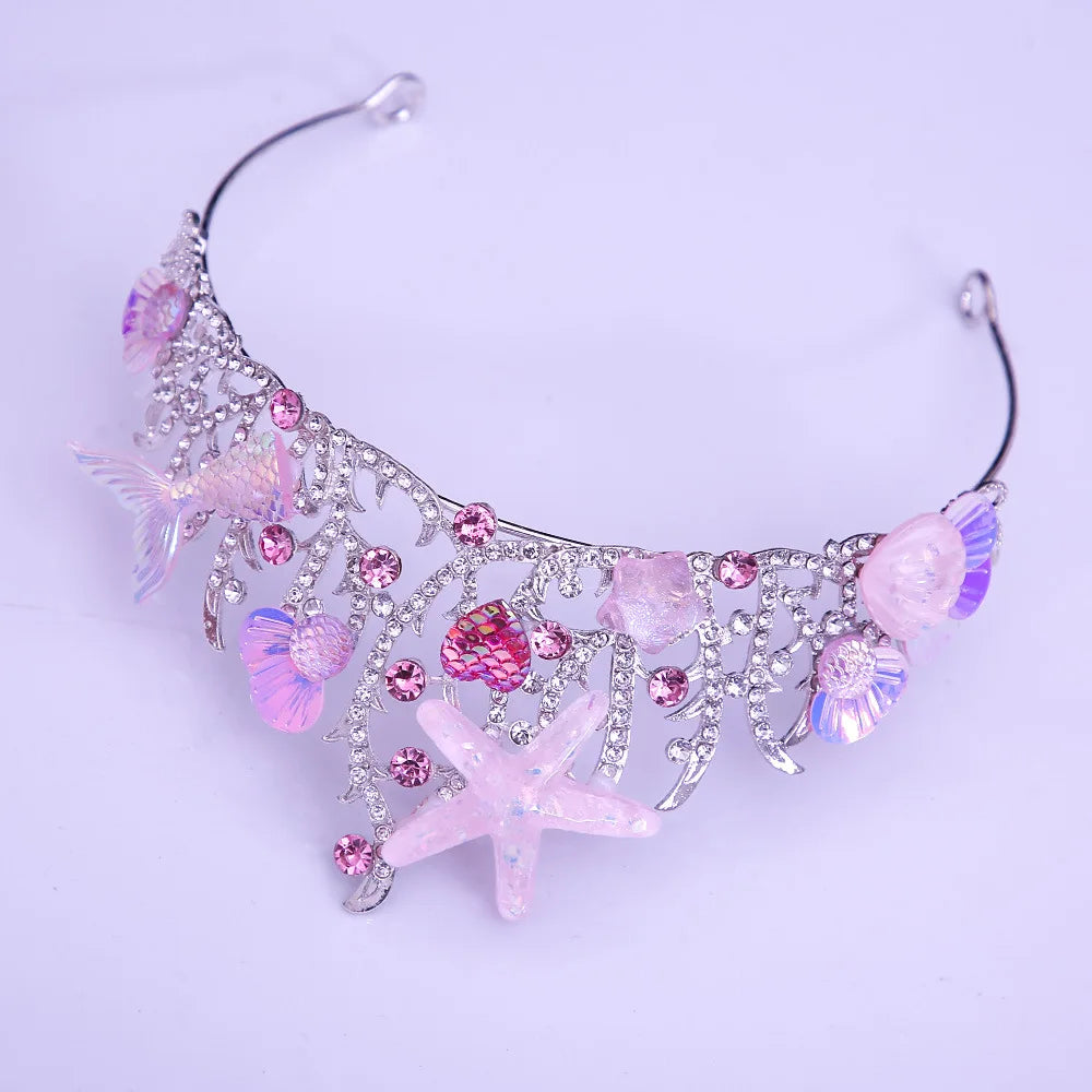 Mermaid Marina's Crown Seashell Starfish Tiaras