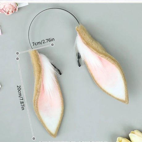 Flopsy Hare-Ear Headband Cosplay Rabbit Ears Furry Bunny Cosplay Accessories