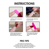 Halloween Blood Stained Bone Long Pointed Claw Press On Nails Acrylic 24pcs