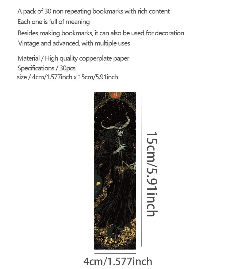 30pcs Wizard Bookmarks