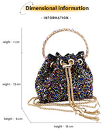 Diamond Confetti Pointed Shoes and Matching Bag Party Heels