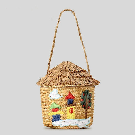 Handmade Paper Woven Cottage Handbags