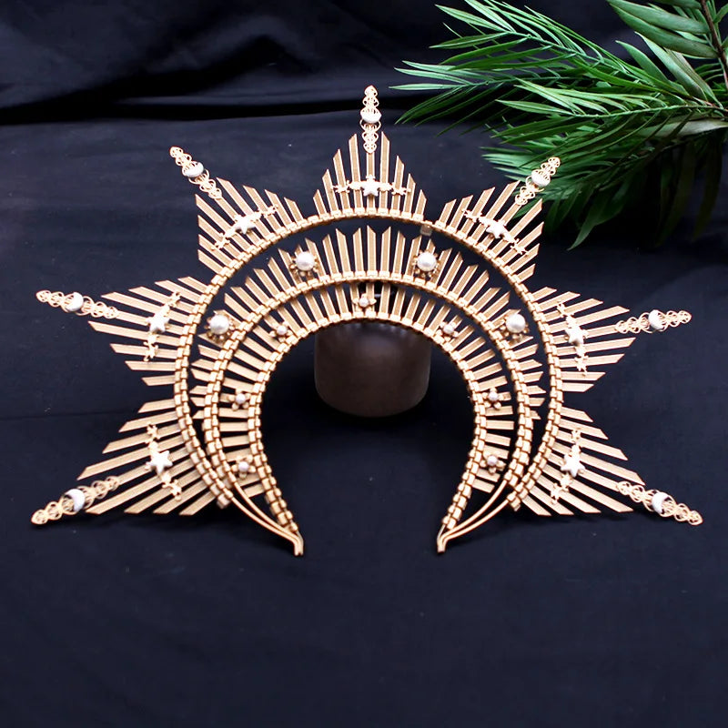 Golden City Goddess Halo Crown Headband