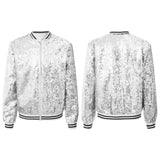 Kids Girls Sequinned Dance Bomber Jackets