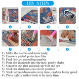 Starry  Night Sky Cloudscape Diamond Painting Kits Full Diamond Mosaic DIY Craft